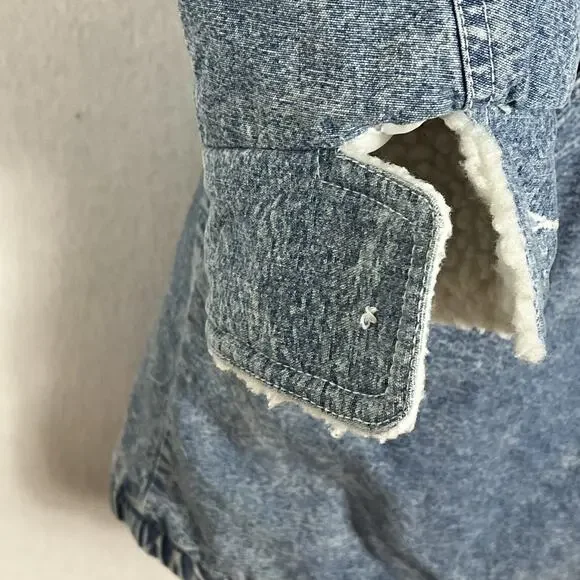 Original Blue Greek Jean Cotton Winter Coat Men's Size 2X Medium Wash - Picture 5 of 13